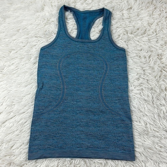 Lululemon Swiftly Tech Racerback Indian Ocean / Black - Picture 1 of 3